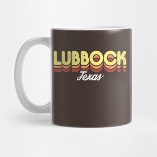 Retro Lubbock Texas Mug